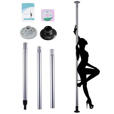 Dance Pole Full Kit Portable Stripper Exercise Fitness Club Party Dancing