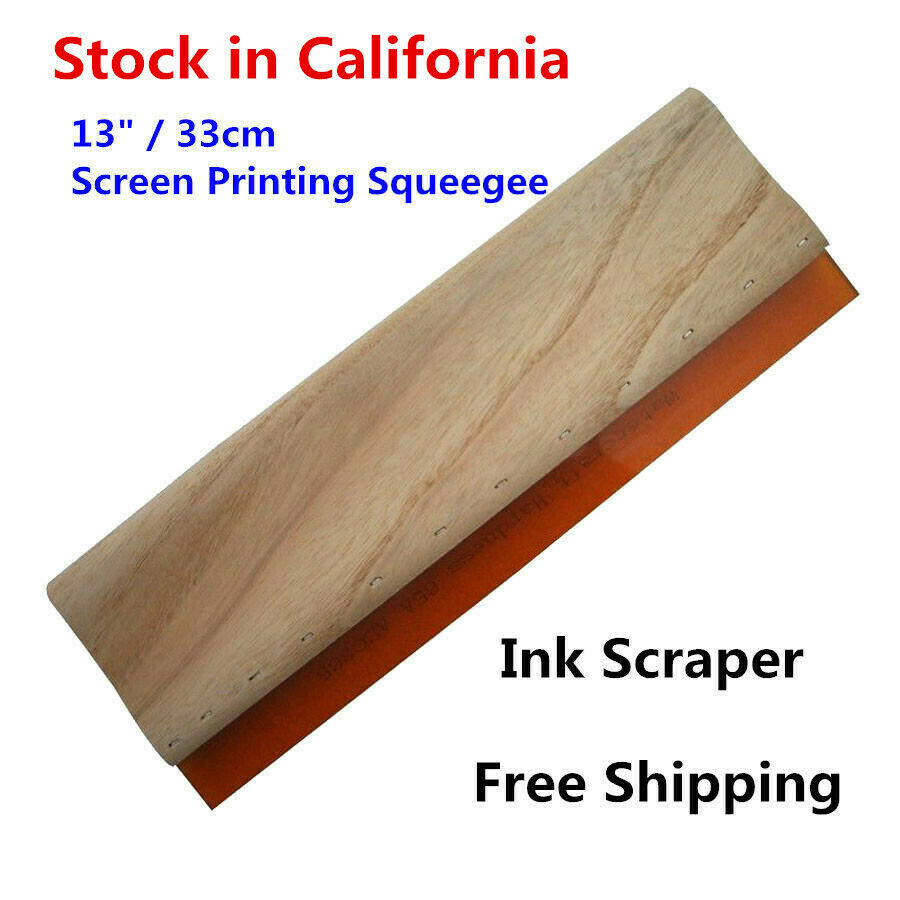 Us-13" Screen Printing Squeegee Ink Scraper Silk Stencil Printing 75 Durometer