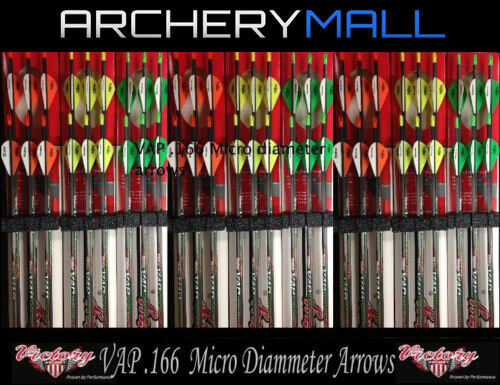 6 Victory Micro Diameter Vap V6 250,350,400,450,500 Arrows *free Cut & Inserts*