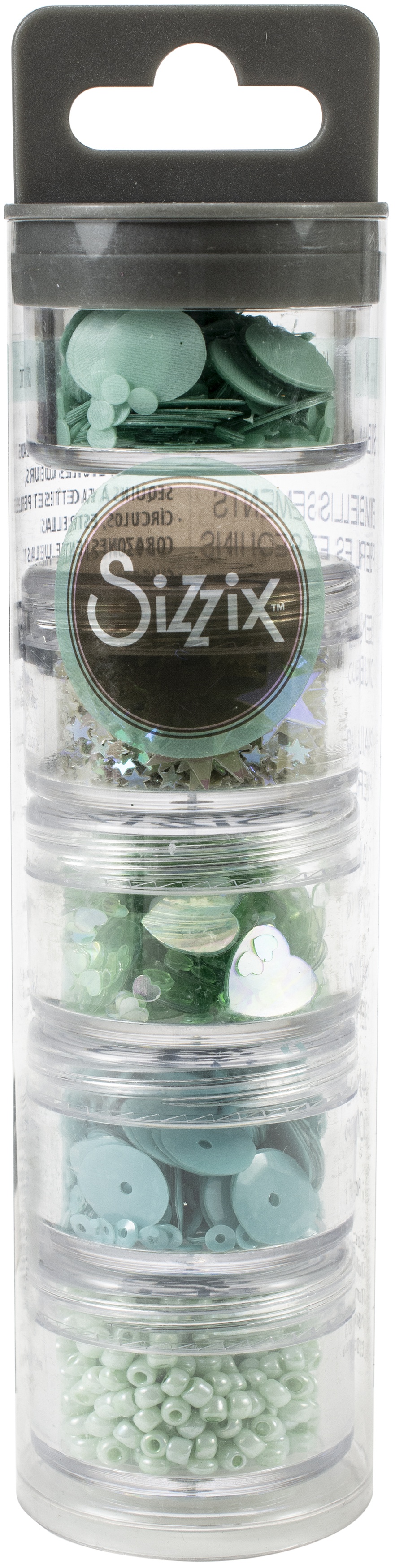 Sizzix Making Essential Sequins & Beads 5/pkg-mint Julep, 5g Per Pot