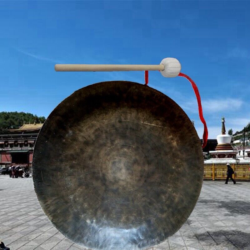 60cm Buddhism Ritual Temple Gong Chuan Gong Hookside Gong Lion Dance Gong #0457